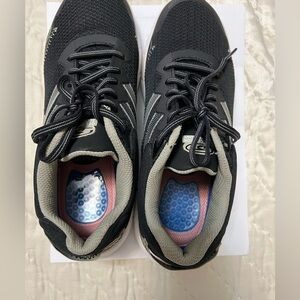 Women's Black Athletic Sneakers with Gel Insoles